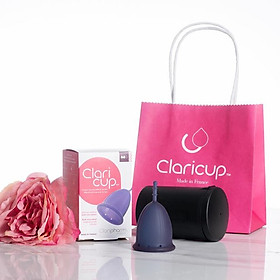 Cốc nguyệt san Claricup kháng khuẩn TẶNG Gel bôi vùng kín PK24