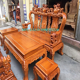 Mua Bộ bàn ghế Tam Sư Nghê Ba Đầu gỗ Gõ Đỏ