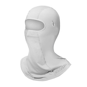 Mặt Nạ Phủ Đầu Balaclava Có Lỗ Cho Kính Râm Bảo Vệ Chống Nắng Chống Tia Cực Tím Đi Xe Đạp - Màu Xám Nhạt