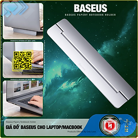 Mua Giá đỡ gấp gọn hợp kim nhôm cho Laptop/Macbook - Đế tản nhiệt dạng xếp  siêu mỏng Baseus Papery Notebook Holder  (0.3cm slim  8° Angle  Foldable  Portable Alloy Laptop Stand)-Hàng Nhập Khẩu