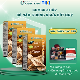 Combo 3 hộp natto ichou phòng ngừa đột quỵ, bổ não, giúp giảm căng thẳng mệt mỏi, ngủ ngon genki fami nhật bản nattokinase 3000fu
