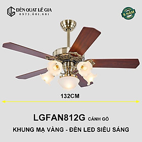 Mua Quạt Trần Tân Cổ Điển LGFAN812G | Quạt Trần Cho Phòng Khách