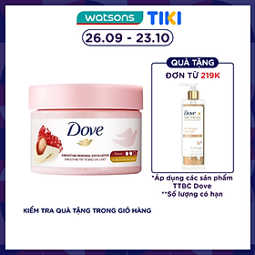 Tẩy Tế Bào Chết Dưỡng Ẩm Toàn Thân Dove Hương Lựu Đỏ 298g