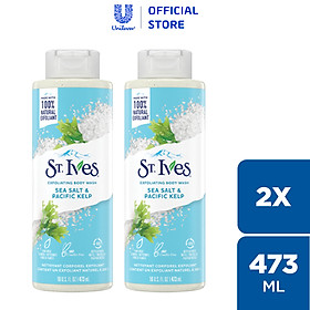 Combo 2 chai Sữa tắm dưỡng da St.Ives Muối biển 473ml