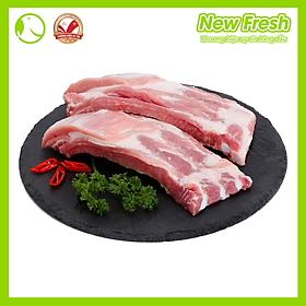 Sườn Bẹ Heo Nga Cắt Chất Lượng Thịt Nạc Mỡ Tiêu Chuẩn - Túi 1Kg