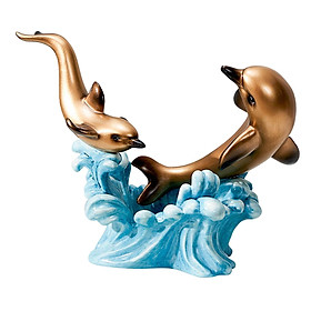 Creative Creative Dolphin Rack Animal Sculpture Crafts for gifts