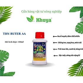 Phân bón lá NPK sinh học Ruter AA 100ml Ra rễ - Đâm đọt - Lớn trái