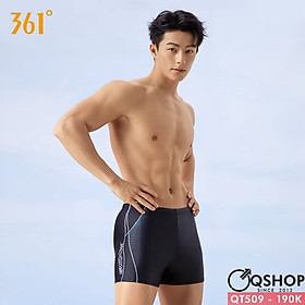 Quần bơi boxer nam màu đen đơn giản QSHOP QT509