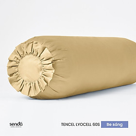 Vỏ gối ôm Lụa Tencel Sen Đá Home Bedding 60x80 70x100 35x100cm cao cấp trơn màu, bao áo gối ôm người lớn có dây kéo khóa