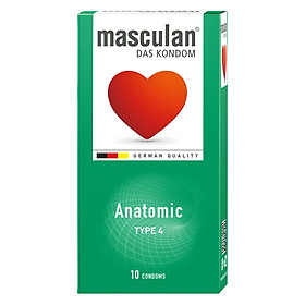 Bao Cao Su Masculan Das Kondom Anatomic (10 Cái/ Hộp)
