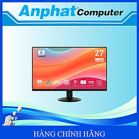 Màn hình LCD MSI PRO MP272LKT (27inch/FHD/IPS/100Hz/1ms) – Hàng Chính Hãng