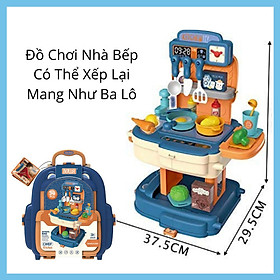 Đồ Chơi Nhà Bếp Nấu Ăn Cho Bé Nhập Vai Làm Bếp Bowa 8787P- Kitchen Set School Bag Role
