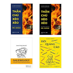 Combo Bán Hàng Xèo Xèo (Thần Chú Xèo Xèo Tập 1-2 + Đời quảng cáo + Salesology - Bí kíp bán hàng của triệu phú Holcomb - kèm hộp)