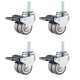 Bánh xe khung thép cho bàn tăng giảm chiều cao iCockpit, bộ 4 bánh
