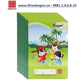 Lốc 10 quyển vở 4 ô ly chống lóa Trạng Nguyên 48 trang - Hồng Hà 0555