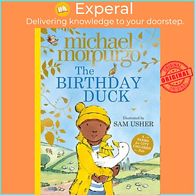 Sách - The Birthday Duck by Sam Usher (UK edition, paperback)