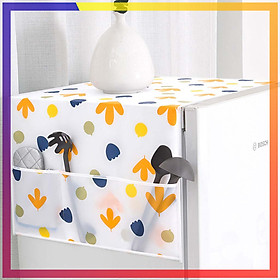Mua Tấm phủ tủ lạnh PEVA chống thấm  đặc biệt tấm phủ tủ lạnh có nhiều ngăn vô cùng tiện lợi để chứa đồ dùng cần thiết cho gia đình