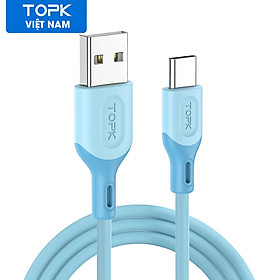 Mua Cáp sạc TOPK  AN84  chất liệu silicone dành cho iPhone Samsung  Xiaomi OPPO Vivo HUAWEI - hàng chính hãng