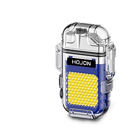 Mua Quẹt Sạc Điện Plasma Chống Nước  Chống Gió  Vỏ Trong Suốt  Có màn hình hiển thị pin