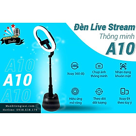 Mua Đèn livestream điện thoại thông minh xoay 360 độ A10  Nhận diện khuôn mặt  Máy Ảnh Tự Động Đa Năng  Livestream bán hàng