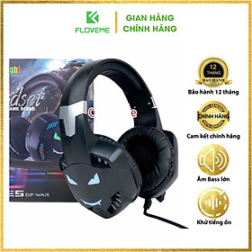 Mua Tai Nghe Chụp Tai Gaming Floveme GM1000 Nhập Khẩu Có Míc Nói Voice  Dây Cắm Đầu Jack 3 5mm  Loa 50mm To  Âm Bass Lớn - Hàng Chính Hãng