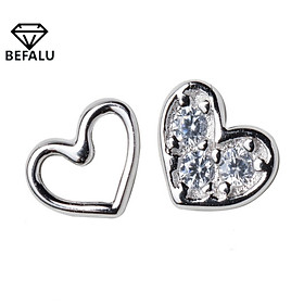 Bông Tai Nữ Bạc 925 Hình Trái Tim BEFALU - BT08