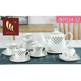 Mua BỘ ẤM CHÉN PHA TRÀ KÈM 7 ĐĨA LÓT TÁCH ( GIAO NGẪU NHIÊN )