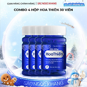 Combo 4 Viên uống Hoa Thiên hộp 30 viên hỗ trợ cân bằng nội tiết tố, cải thiện sinh lý