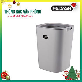 Mua Thùng Rác Vuông 2 Lớp Thiết Kế Mở Không Nắp FEIDASH G3400 - Dung Tích 8L Nhỏ Gọn Tiện Lợi - Màu Sắc Thanh Lịch  Đa Dạng