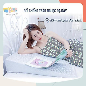Gối nằm cho con ti - gối chống nôn trớ, ọc sữa, trào ngược dạ dày cho bé lớn Yorokobi