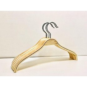 Mua MÓC GỖ TREO QUẦN ÁO VAI TRE MÀU VÀNG  NÂU CÓ ĐỆM CAO SU CHỐNG TUỘT Ở VAI  DÙNG CHO CỬA HÀNG VÀ SHOP THỜI TRANG