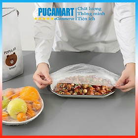 Mua Combo 100 Màng Bọc Thức Ăn  Thực Phẩm Có Bo Chun Co Giãn Hình Gấu - PucaMart