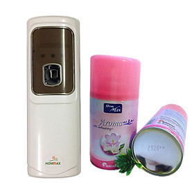 Combo máy xịt phòng tự động cảm biến ánh sáng + bình nước hoa xịt phòng hommax hàn quốc