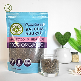 Hình ảnh 1KG Hạt Chia Đen Hữu Cơ Real Food (Chia Seed Organic)