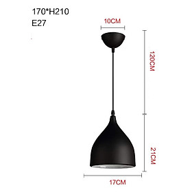 Chao đèn thả đơn SuperVilighting DOMDP trang trí shop cửa hàng decor quán cafe cửa hàng thời trang