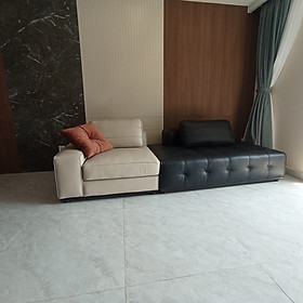 Mua Sofa băng phòng khách hình khối tựa lưng Juno Sofa bọc da nệm mút cao cấp