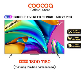 Mua  Sản Phẩm Mới  GOOGLE TIVI QLED+ 50 INCH - 50Y72 PRO Youtube Netfilx Smart TV 2022 - Hàng Chính Hãng