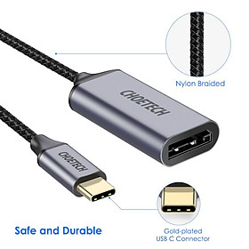 HUB Choetech HUB-H11 chuyển từ TYPE C sang Displayport 4K@60Hz (hàng chính hãng)