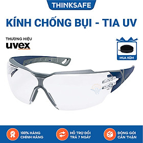 Mua Kính bảo hộ UVEX PHEOS CX2 kính chống bụi chống hơi nước chống trầy xước vượt trội Chống tia UV mắt kính đi xe máy lao động tròng trắng gọng xanh  mã 9198257