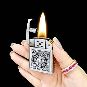 Mua Hột quẹt bật lửa xăng đá cổ ZORRO Z868C khắc nổi hình cây thánh giá trừ tà CONSTANTINE - xài xăng