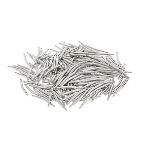 200pcs Stainless Steel Curved Spring Bar Pins Link for Watch Band 16-26mm
