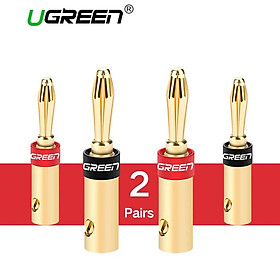 Đầu đổi âm thanh Jack bắp chuối nối loa cao cấp Av Adapter UGREEN 30513 Hàng chính hãng