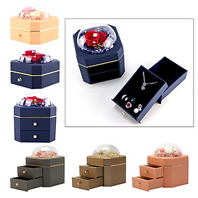 Jewelry Box Necklace Travel Drawer Storage Organizer