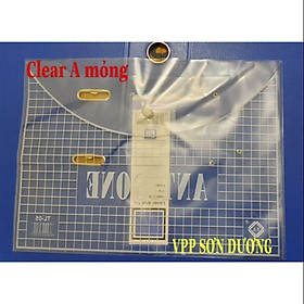 COMBO 20 TÚI BÌA CÚC (CLEAR) ĐỰNG GIẤY a4 KHỔ A  LOẠI MỎNG