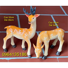 Mua Tượng đôi hươu sao h55cm 30cm gốm sứ Bát Tràng