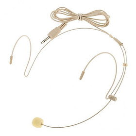 5xProfessional Ear Hook Wired Headset / Headworn Microphone Skin Color 3.5mm