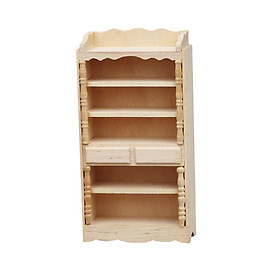 1:12 Scale Miniature Cupboard Dollhouse Wood Cabinet for Life Scene Diorama