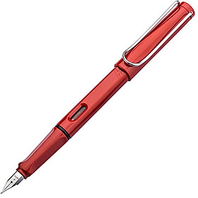 Hero (HERO) 359 Positive posture red EF tip thin slab craft student pen (6 pieces of ink sac) gold pen signature pen