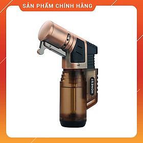 Hột Quẹt Bật Lửa Gas Honest BCZ-779 Khò 3 Tia Cực Mạnh, Nhìn Thấy Lượng Gas Bên Trong - Nhiều Màu