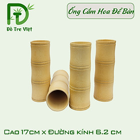 Ống cắm hoa, Lọ hoa, Bình Hoa bằng tre dáng đốt tre.